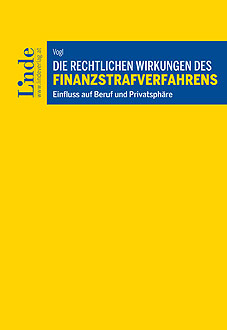 Buchcover - Die rechtlichen Wirkungen des Finanzstrafverfahrens